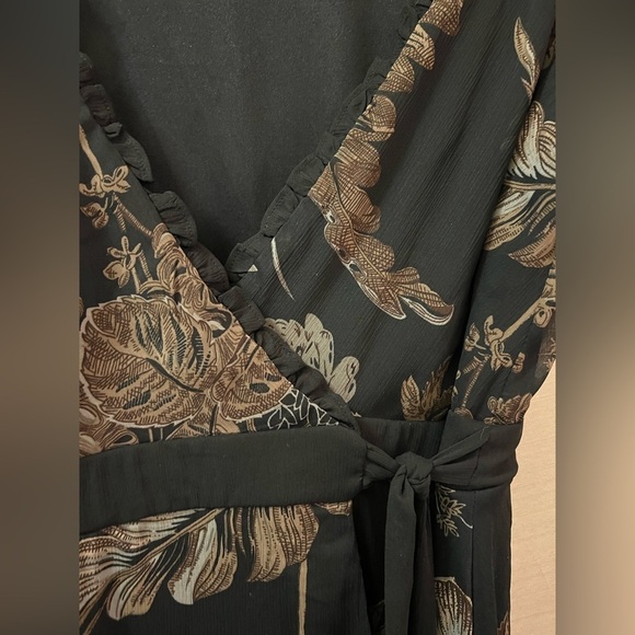 🔵 Jonathan Martin wrap dress size 12 summer floral boho chic - Picture 3 of 8